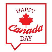 Feliz dia do Canadá vetor