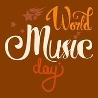 dia Mundial da Musica vetor