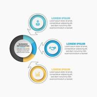 visualização de dados de negócios. linha do tempo infográfico ícones projetados para abstrato base modelo marco elemento diagrama moderno processo tecnologia digital marketing dados apresentação gráfico vetorial vetor