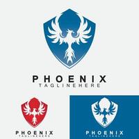 modelo de design de ilustração vetorial de logotipo de Phoenix vetor