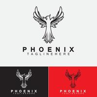 modelo de design de ilustração vetorial de logotipo de Phoenix vetor