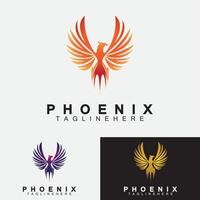 modelo de design de ilustração vetorial de logotipo de Phoenix vetor