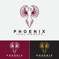 modelo de design de ilustração vetorial de logotipo de Phoenix vetor