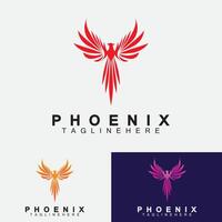 modelo de design de ilustração vetorial de logotipo de Phoenix vetor