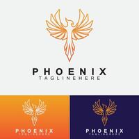 modelo de design de ilustração vetorial de logotipo de Phoenix vetor