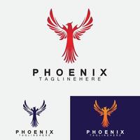 modelo de design de ilustração vetorial de logotipo de Phoenix vetor