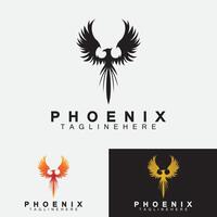 modelo de design de ilustração vetorial de logotipo de Phoenix vetor