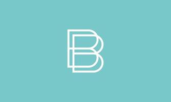 logotipo bb. marca da letra bb, letra abstrata bb com design de logotipo de estilo moderno vetor