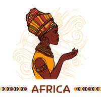 Retrato de mulher africana