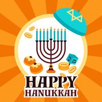 Cartão do feriado de Hanukkah