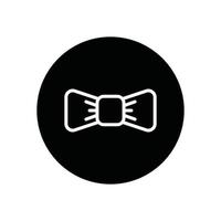 ícone de glifo de gravata borboleta vetor