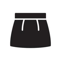 ícone de glifo de saia vetor
