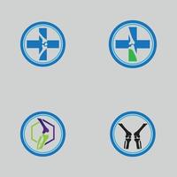 logotipo de cuidados de saúde óssea e modelo de design de ilustração vetorial de símbolo vetor
