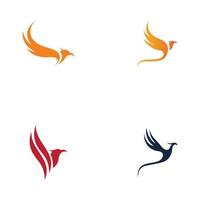 ilustração em vetor design de logotipo phoenix