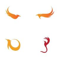 ilustração em vetor design de logotipo phoenix