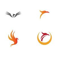 ilustração em vetor design de logotipo phoenix