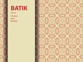 padrão de batik indonésia tradicional motivo cultura java pano de fundo fundo papel de parede geometria cor modelo sem costura papel moda criativo projeto vintage textura tecido artístico asiático forma étnica vetor