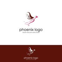 modelo de desain de logotipo de Phoenix. ilustrasi vektor vetor