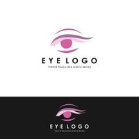 modelo de design de logotipo de conceito de olho criativo vetor
