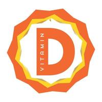 vitamina d dom ícone logotipo conjunto definido, corpo colecalciferol. gota dourada do complexo vitamínico. médico para ilustração vetorial de saúde vetor