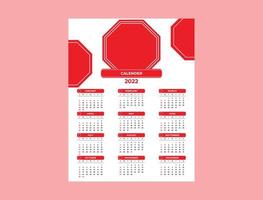 design de calendário de parede corporativo de 12 meses vetor