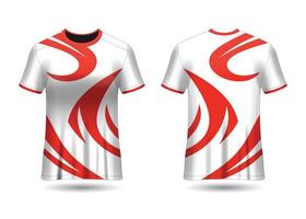 modelo de design de camisa de corrida esportiva para vetor de uniformes de equipe