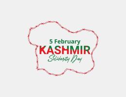 dia da solidariedade da Caxemira vetor