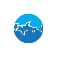 ilustração em vetor ícone e símbolo de tubarão