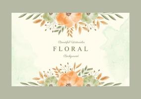 fundo floral decorativo em aquarela lindo vetor