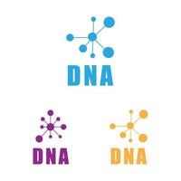 ilustração do símbolo vetorial modelo de logotipo de gene dna vetor