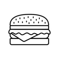 design do ícone do logotipo do hambúrguer hambúrguer vetor