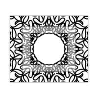 ilustração de mandala abstrata de conceito decorativo vetor