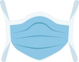 ilustração vetorial de proteção de máscara facial vetor