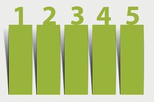 um dois três quatro cinco - ícones de progresso de vetor