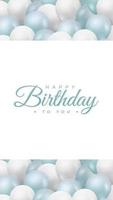 fundo de celebração de aniversário. feliz aniversário design de plano de fundo. cartão de aniversário moderno usando a cor tosca verde vetor