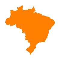 mapa do brasil em fundo branco vetor