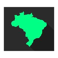 mapa do brasil em fundo branco vetor