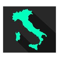 mapa da itália no fundo vetor