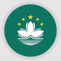 vetor de ícone da bandeira nacional plana de macau