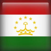 bandeira nacional da praça do tajiquistão vetor