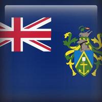 Pitcairn Islands Square National Flag vetor