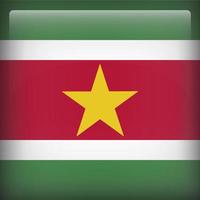 bandeira nacional da praça suriname vetor