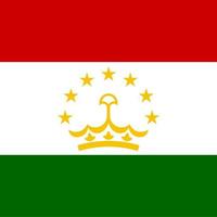 bandeira nacional da praça do tajiquistão vetor