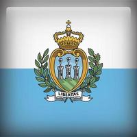 bandeira nacional da praça san marino vetor