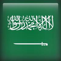 bandeira nacional da praça da arábia saudita vetor