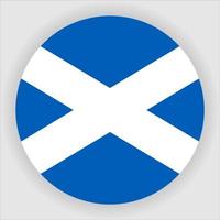 vetor de ícone de bandeira nacional arredondada na Escócia