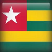 bandeira nacional togo square vetor