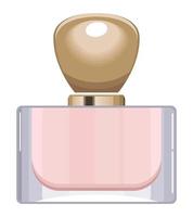 produto de frasco de perfume rosa vetor