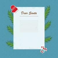 carta do papai noel e primeiros vetor