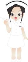 enfermeira vetor cartoon clipart kawaii